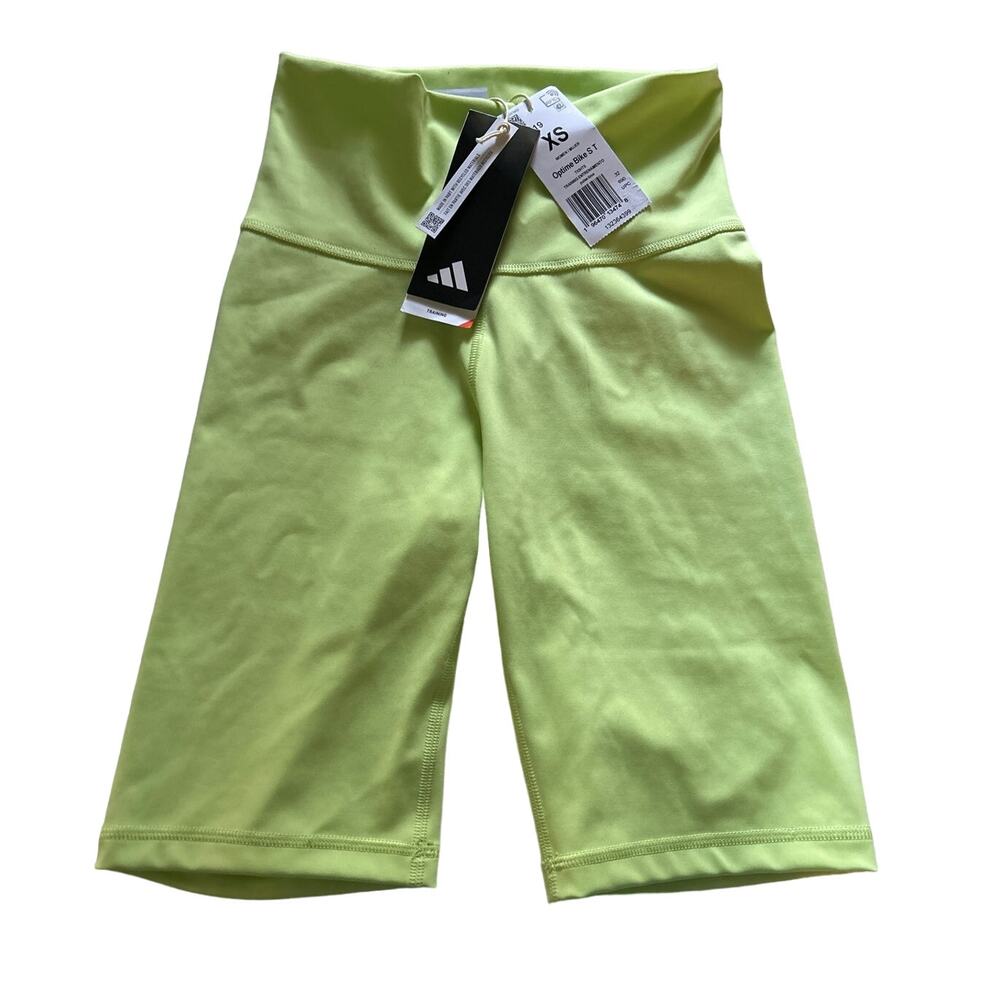 Adidas Women's Green Bike Aeroready Shorts XS